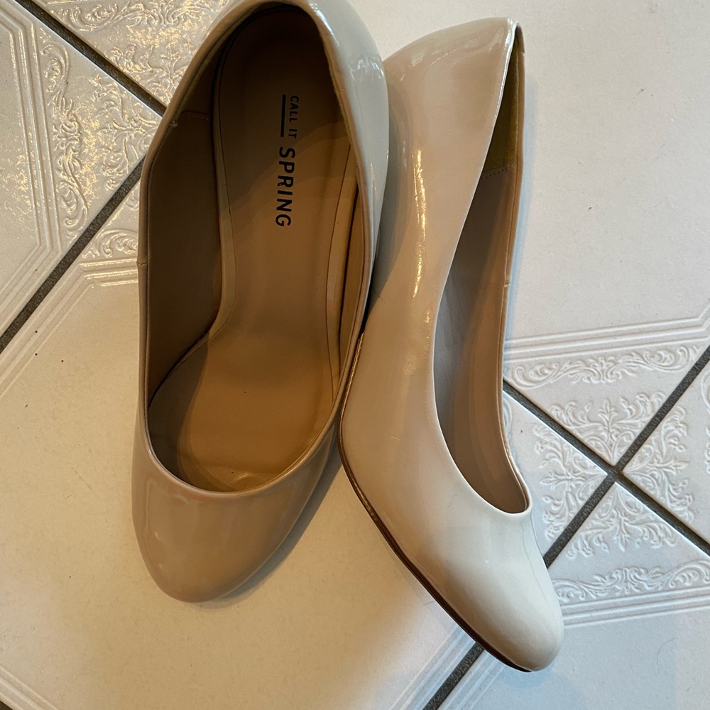 Call It Spring Women's Beige Heels